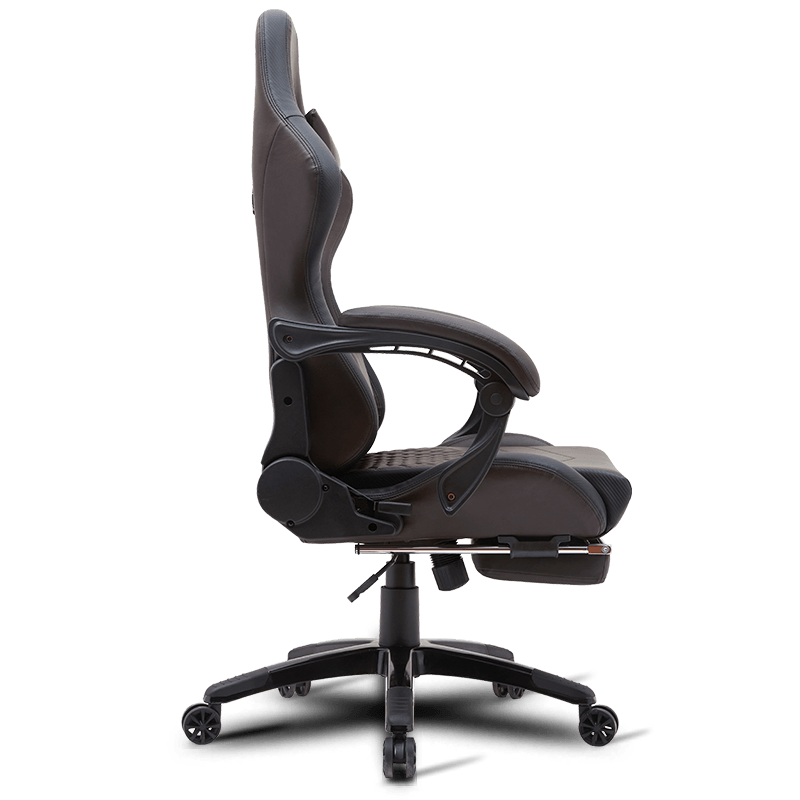 MC-6640B Verstellbarer ergonomischer Gaming-Stuhl mit einziehbarer Fußstütze