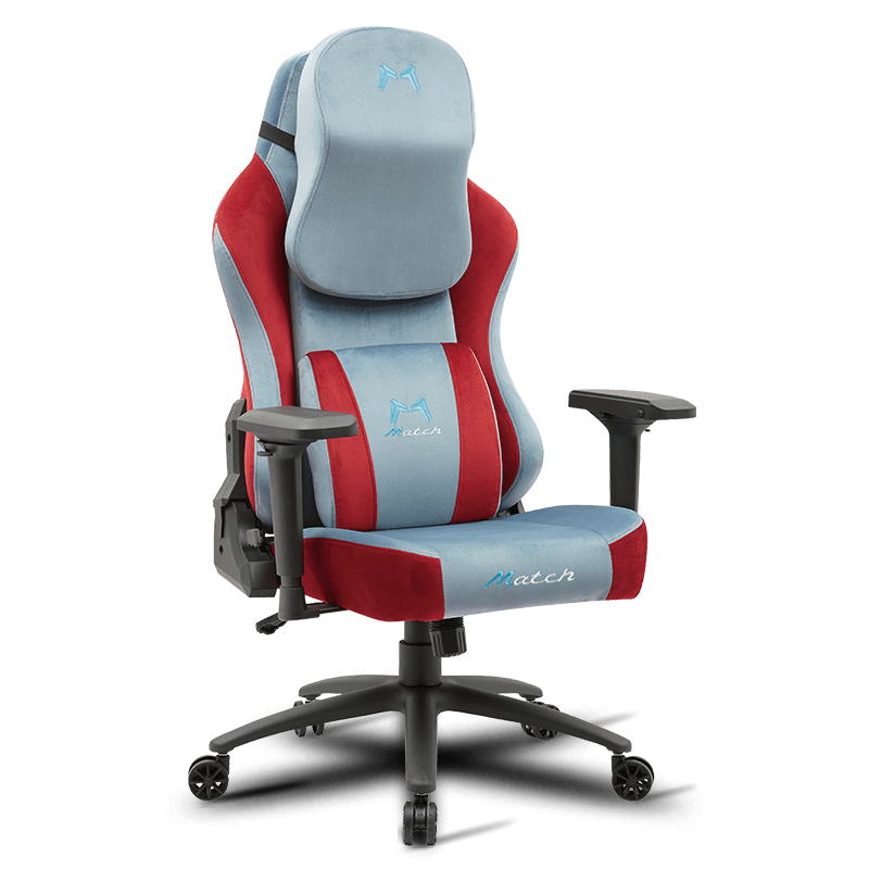 MC-9106 Gaming-Stuhl aus Samtstoff mit 4D-verstellbarer Armlehne